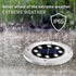 4.6 inch Outside,8 Pack INCX Solar Lights for Solar Light Outdoor Waterproof, Garden Lights Landscape Lighting