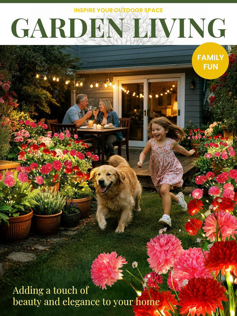 3 Pack 2 21 GIGALUMI Solar Lights Outdoor for Garden Decor, Solar Flower Lights Waterproof, Lighting Modes