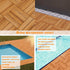 12" 12" 27 (4-Slat Acacia Wood Deck Tiles, x Interlocking Outdoor Flooring for Patio, Balcony, Backyard & Garden