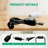 YSSOA 20ft E26 1 Pack, (Bulb Extension Hanging Lantern Pendant Light Cord Cable with Socket, On/Off Switch, Black Not