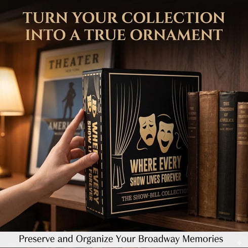 Album, 25 Broadway Playbill Binder with sleeves, Playbill Theater Holder & Showbill binder Organizer Playbill Gifts
