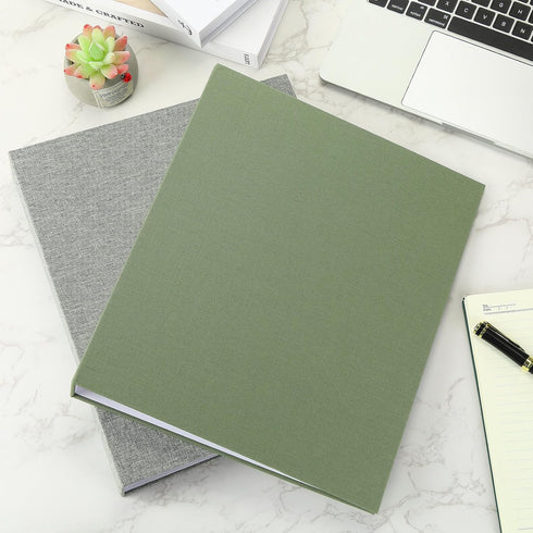 Chuangdi 4 Pcs 3 Ring Binder - Linen Cover, 1.25 inch Durable Round Rings for 8.5 x 11 Inch Paper, 4 Colors