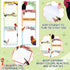 PerKoop 16 Pieces Funny Chickens Sticky To Do Notepad, Chicken Scratch Gifts for Farm Lovers, 3 x 4 Inch, 480 Pack