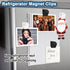 BamLue 12 Pieces Fridge Magnet Clips, Heavy Duty Magnetic Clip for Photos, White, Perfect for Home & Office