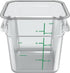 Carlisle FoodService Products Squares, Square Food Storage Container, Stackable Design for Catering, 4 Quarts, Clear