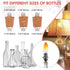 2 Set E26 Bulbs 3 2 Bulbs) Lpraer DIY Wine Bottle Lamp Kit with LED Light for Liquor Bottle, w/Glass Drill Bit and Lid