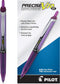 Pilot Precise V10 RT Refillable & Retractable Rolling Ball Pens - Bold Point 1 mm, Purple, Pack of 12