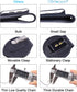 Wisdompro Police Badge Holder, Cowhide Leather Universal Pocket Case with Belt Clip and Hook and Loop Closure