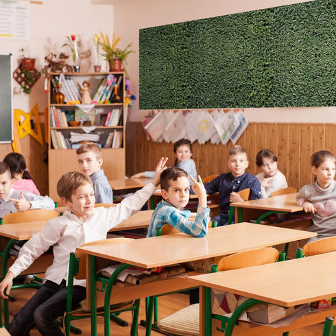 Bulletin Board Fabric 48'' x 107'', Class Fabric for Everyone is Welcome Classroom Background Decor, Crafts