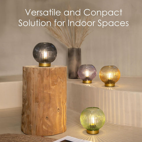 Dimmable ULAROOM Battery Operated Lamp with Remote Control, Cordless Table Lamps with Timer & Replaceable LED Blub