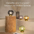 Battery Operated Lamp with Remote Control for Table Decor,Small Cordless Table Lamps with Timer&Replaceable LED