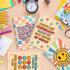 L1rabe Inspirational Spiral Notebooks, Back to School, 4 A5 Happy Face Motivational Notebooks, College Ruled Journal