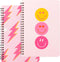 L1rabe A5 Preppy Spiral Notebooks – Hardbound Journal for Teens Girls, Pink, Happy Smile, Back to School Gifts