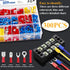 Tnisesm 300PCS Insulated Wire Crimp Connectors Assortment Kit with Ring, Spade, Butt, Quick Disconnect, Automotive