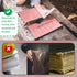 Book Sleeves with Zipper, Travel Book Protector Pouch for Paperbacks & Hardcovers, Washable Carry Case, Pink