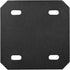 Mending Plate Flat Brackets for Wood - 6 Pack Heavy Duty Black Metal Plates for Repair Joining