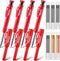 Hiboom 4 Pack Carpenter Pencils Set with 24 Refills, 2.8 mm Mechanical Pencil for Woodworking Marking