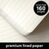 PAPERAGE Lined Pocket Journal Notebook, 3 Pack, (Navy, Light Grey, Burgundy), 160 Pages, Small, 3.7 x 5.6 inches