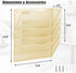 EASEPRES 5 Pocket Mesh Hanging Wall File Organizer, Wall Mounted Document Holder for Office Home