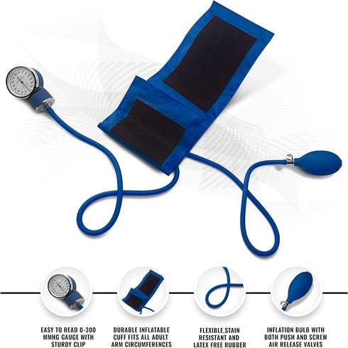 ASA TECHMED Nurse EMT Starter Pack, Stethoscope, Blood Pressure Monitor, Trauma Shear, Ideal Gift for Nurses & Medical