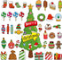 SICOHOME 48 Pcs Christmas Bulletin Board Decorations Set - Winter Classroom Decor Supplies