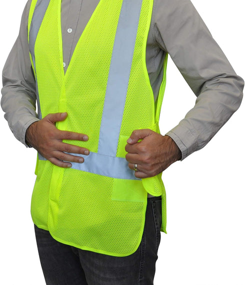 NYOrtho High Visibility Reflective Vest - ANSI/ISEA Class 2 - Sweat-Free Construction Vest - Universal Fit