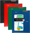 Five Star 2 Pocket Folders - 4 Pack Plastic Folders with Stay-Put Tabs, Holds 8-1/2" x 11" Paper