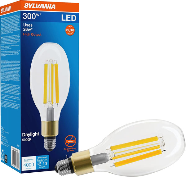 Sylvania Ultra LED High Lumen Filament Lamp, 300W = 26W, Non-Dimmable, 4000
