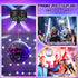 YCCOKJJ 10RPM 6Inch 18 4 70s Disco Ball with Motor and Mirror Ball Plug/Battery Operated Disco Motor with LED Beads