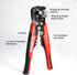 KAIWEETS Self Adjusting Wire Stripper - 3 in 1 Heavy Duty Automatic Wire Stripping Tool | 10-24 AWG Wire Cutter for Electrical Cable Cutting, Crimping Tool by KAIWEETS