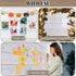 White Wood Bulletin Board Roll 15.55" x 236.22", Waterproof Erasable Non-woven Fabric for Classroom Decor Crafts