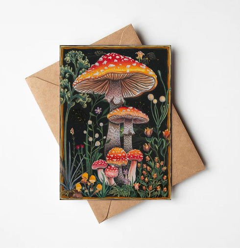 Bob22store Magic Mushrooms Card - Card Birthday For Lover Mushrooms - Magic Mushrooms