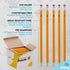Enday #2 Pencils Bulk - 500 Pack, Pre-Sharpened Wood-Cased Yellow Pencils with Latex-Free Eraser Top