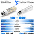 E11 LED Bulbs 120V 100W Halogen Candelabra, Dimmable T3 T4 Mini Base JDE11 Bulb, 6000K Daylight - 5 Pack