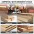 1/2 Inch 5/16" 1-3/16 Shank Flush Trim Router Bit, Diameter Top Double Bearing Router Bit, Carbide Tipped Straight