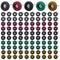 Abrasive Wheel, 100pcs 1" Buffing Polishing Wheels, Metal Polishing Compound for Rotary Tools, 1/8"(3mm) Shank, 120