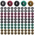 Abrasive Wheel, 100pcs 1" Buffing Polishing Wheels, Metal Polishing Compound for Rotary Tools, 1/8"(3mm) Shank, 120