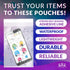 Clear Bubble Out Bags, 12 x 11.5 Inches, Pack of 10 Polyethylene Self Seal Bubble Pouches