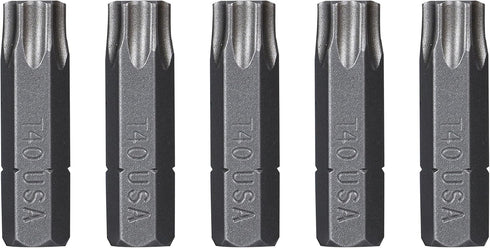 Mayhew Tools 19360-4 Tamperproof Torx Power Bit, 4-Pack, T30H x 2"