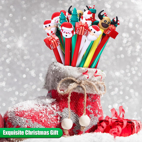 Zonon 36 Pieces Christmas Gel Ink Pen Set, Novelty Rollerball Pens with Christmas Characters