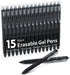Erasable Gel Pens, 15 Pack Black Retractable Fine Point Pens, Make Mistakes Disappear, Black Inks for Writing
