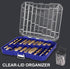 276pc Titanium Twist Drill Bit Set with S2 Bits, 135° Tip High Speed Steel, Sizes from 1/16" to 1/2", Clear Lid Case