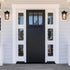 classy leaves Outdoor Wall Lights Exterior Light Fixture, Black Modern Waterproof Anti-Rust Outdoor Sconce Porch Lights