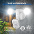 25W 3000LM 5000K 4 320Wide SANSI Upgraded Motion Sensor Outdoor Lights Flood Lights Outdoor, Dusk to Dawn Security