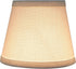 Aspen Creative 32862-2A 4" 6" 5" Small Hardback Empire Shape Chandelier Clip-On Lamp Shade, White, Top x Bottom x Slant