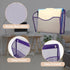 EASEPRES Wall File Holder Organizer, Purple 3 Pockets Hanging File Organizer for Home Office Supplies