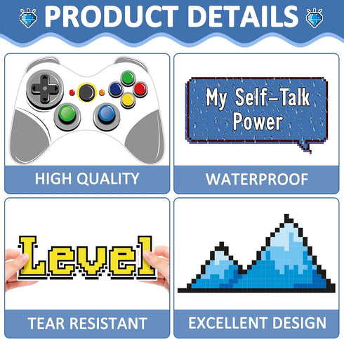 Mindset Set Mindset Growth Video Game Theme Bulletin Board Things I Can Control Positive Bulletin Decor Classroom
