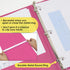 BAZIC 3 Ring Binder 1.5" Economy View Binders Organizer - Fuchsia, Round Ring, Holds 250 Sheets, 2-Count