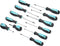 Amazon Basics 12-Piece Magnetic Screwdriver Set, Turquoise, 7 x 2 x 14.8 inches