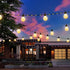 33 100 8 Solar String Lights Outdoor with Remote Waterproof Feet LED Solar Patio Lights USB Rechargeable Light Modes